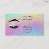 Carte De Fidélité Holographic Lash Technician Loyalty Card (Dos)