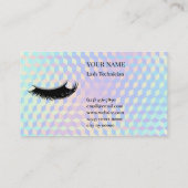 Carte De Fidélité Holographic Lash Technician Loyalty Card (Dos)