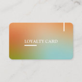 Carte De Fidélité Holographie Esthétique Dégradé moderne Qr Code (Devant)