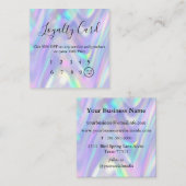 Carte De Fidélité Holographie Pastel moderne (Devant / Derrière)