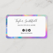 Carte de fidélité Holographique aux Faux de la fro (Dos)