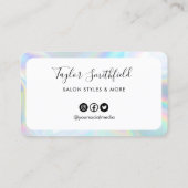 Carte de fidélité Holographique Bordure Faux (Dos)