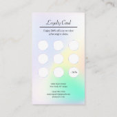 Carte De Fidélité Holographique moderne tendance Dégradé minimal (Dos)