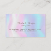 Carte de fidélité Holographique Or Confetti modern (Dos)