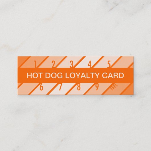 carte de fidélité hot dog (rétrograde) (Devant)