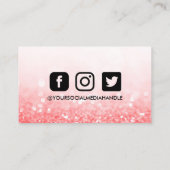 Carte de fidélité Hot Pink Maquillage Merci (Dos)