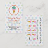 Carte De Fidélité Ice Cream Shop Loyalty Rewards (Devant / Derrière)