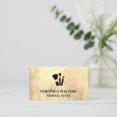 Carte De Fidélité Icône Brosses de maquillage (Debout devant)