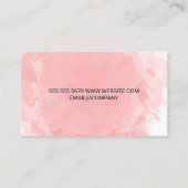 Carte De Fidélité Icône Brosses de maquillage | Aquarelle (Dos)