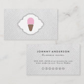 Carte De Fidélité Icône de crème glacée Loyauté (Devant / Derrière)