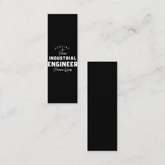 Carte De Fidélité Industrial engineer, cool, engineer, engineering, (Devant / Derrière)