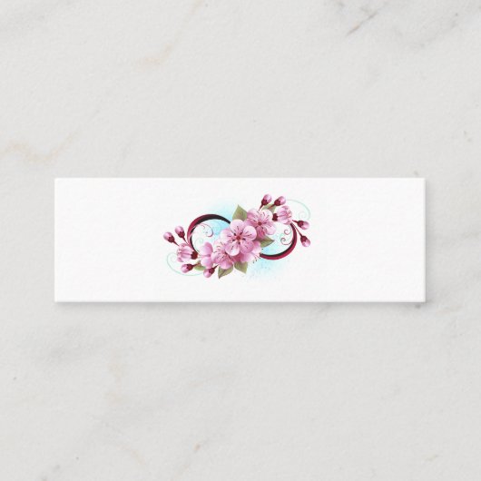 Carte De Fidélité Infinité avec les fleurs Sakura (Devant)