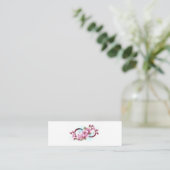 Carte De Fidélité Infinité avec les fleurs Sakura (Debout devant)