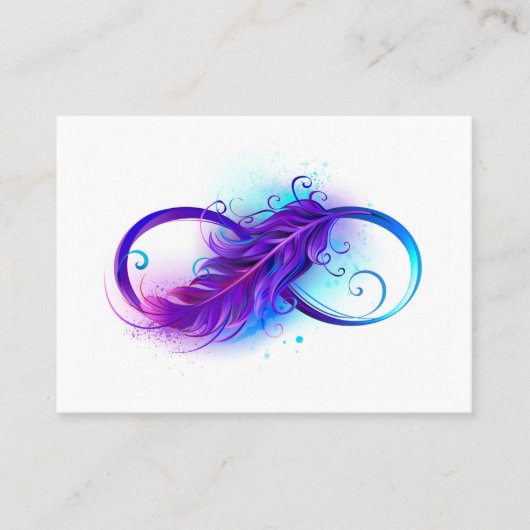 Carte De Fidélité Infinity with purple feather (Devant)