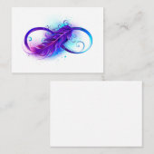Carte De Fidélité Infinity with purple feather (Devant / Derrière)