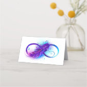 Carte De Fidélité Infinity with purple feather (Devant)
