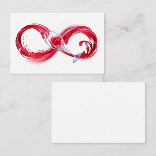 Carte De Fidélité Infinity with Red Wine (Devant / Derrière)