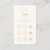 Carte de fidélité inspirée de Girly Ivory White In (Devant)