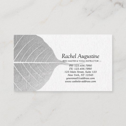 Carte De Fidélité Instructeur de Yoga Méditation Lotus Pose Lumineus (Dos)