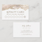 Carte de fidélité Ivory Gold Agate (Devant / Derrière)