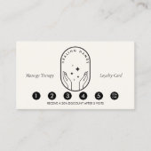 Carte de fidélité Ivory Modern Healing Hands Massa (Devant)