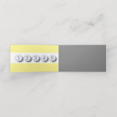 Carte De Fidélité Jaune gris -minimaliste (Intérieur déplié)