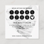 Carte De Fidélité Je suis Loyal Babe Gold Marble Heart Client (Dos)