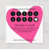 Carte De Fidélité Je suis Loyal Babe Gold Pink Black Heart Client (Dos)