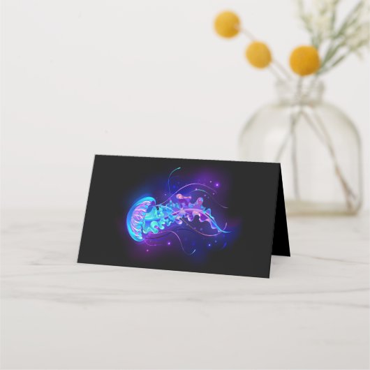 Carte De Fidélité Jellyfish éclatante couleur (Dos)