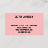 Carte De Fidélité Joli, élégant (Dos)