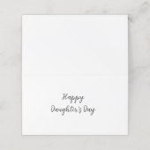 Carte De Fidélité Joyeux jour de filles si.ple minimum ajouter le no (Extérieur déplié)