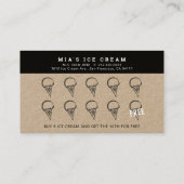 Carte de fidélité Kraft peinte à la main (Dos)