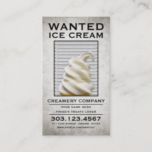 Carte De Fidélité la crème glacée a voulu l'affiche