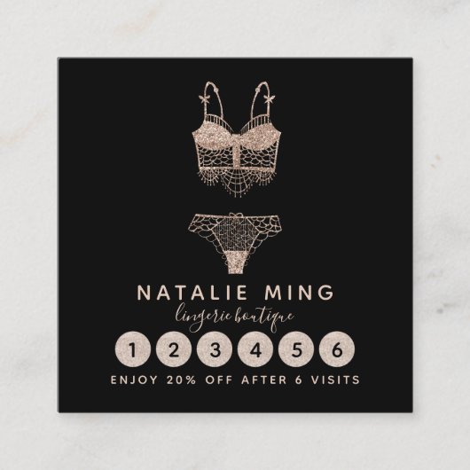 Carte De Fidélité Lace Lingerie Boutique Logo (Devant)