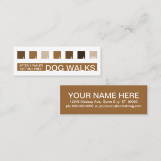 Carte De Fidélité L'appréciation des clients de DOG WALKS (carrés mo