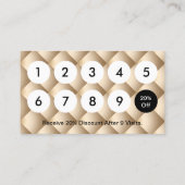 Carte de fidélité | Lashes maquillage Artiste Or d (Dos)