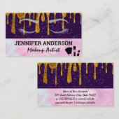 Carte De Fidélité Lashes oculaires | PARTIES SCINTILLANT | Brosses d (Devant / Derrière)