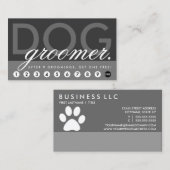 Carte De Fidélité le groomer de chien récompense le programme (Devant / Derrière)