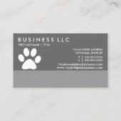 Carte De Fidélité le groomer de chien récompense le programme (Dos)