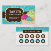 Carte De Fidélité Le petit gâteau personnalisable récompense des (Devant / Derrière)