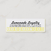 Carte De Fidélité lemonade ally punch (Dos)