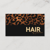 Carte de fidélité Leopard Cheetah Beauty Salon mod (Devant)