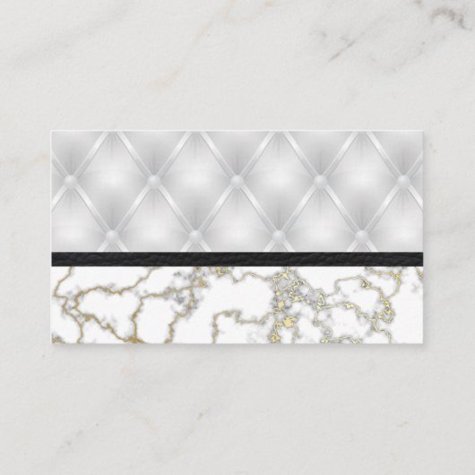 Carte De Fidélité Les beignets | Marbre or | Mélange d'ingrédients e (Dos)