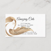 Carte De Fidélité Les cheveux de la femme | Ciseaux salons | Fidélit (Dos)