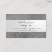 Carte De Fidélité Lèvres à gouttes métalliques, Regarder en cuir (Dos)