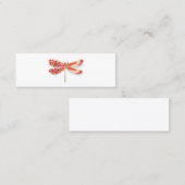 Carte De Fidélité libellule de fleurs avec sakura de bijoux (Devant / Derrière)