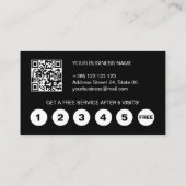 Carte De Fidélité Liquide Iridescente Rainbow Texture QR Code (Dos)