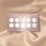 Carte De Fidélité Liste de cheveux Rose Gold Parties scintillant Dri<br><div class="desc">Hair Styliste Rose Gold Parties scintillant Drips Beauté Salon Loyalty Punch Cartes.</div>