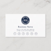 Carte De Fidélité Logo d'affaires simple Salon de beauté (Devant)