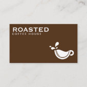 Carte De Fidélité Logo de la coupe de café (Devant)